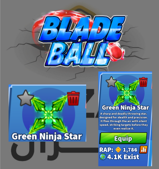 Green ninja star